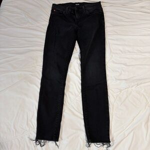 Hudson black super skinny jeans